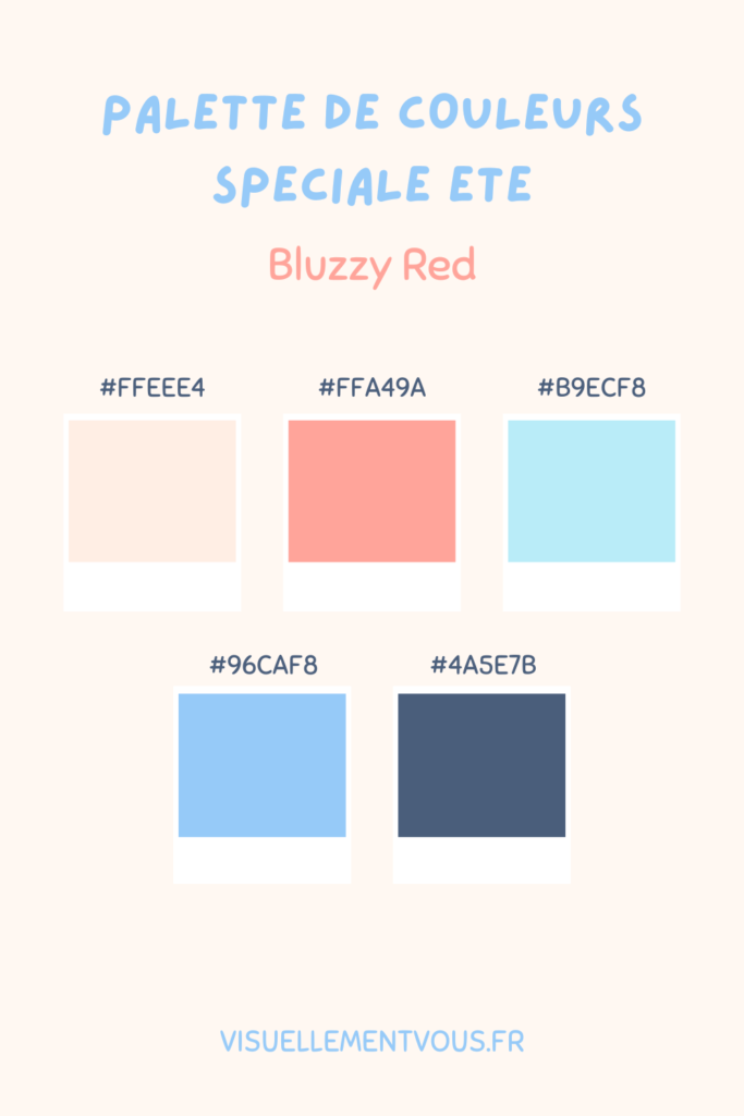 Palette de couleurs estivale
