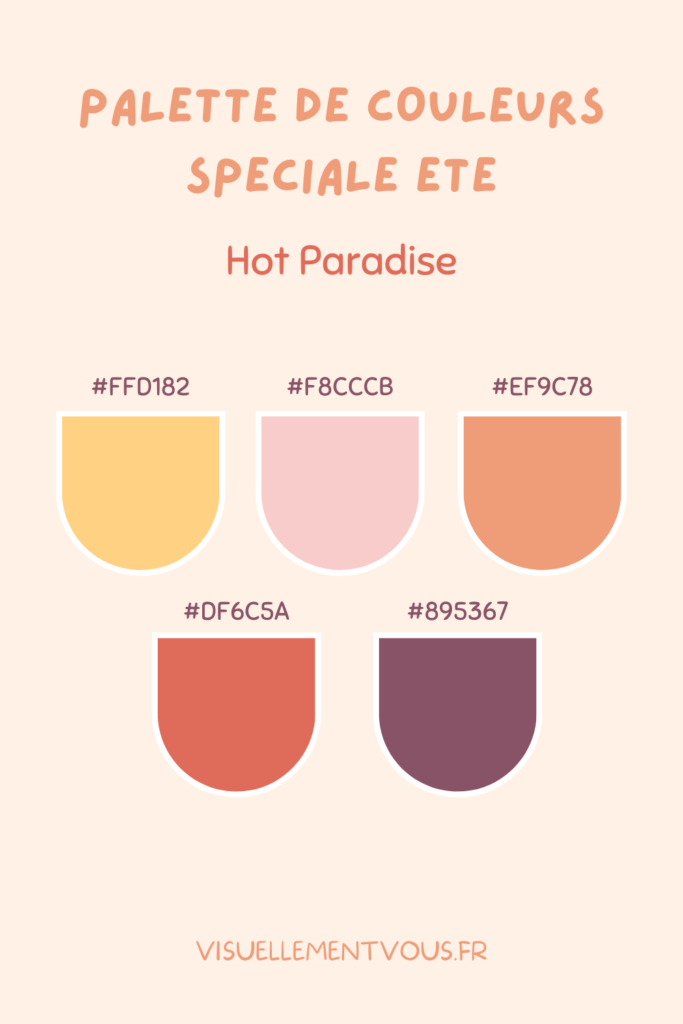 Palette de couleurs spéciale été