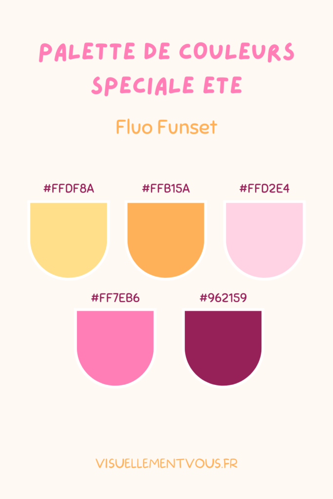 Palette de couleurs spéciale été