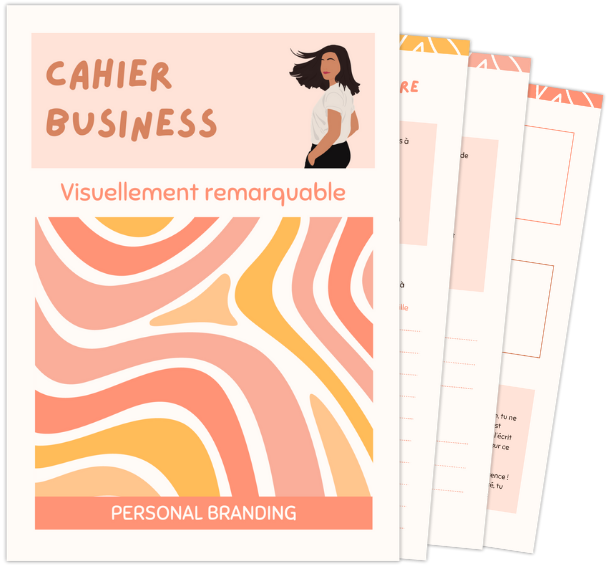 Cahier business Visuellement remarquable spécial Personal branding